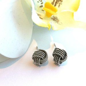 NWT Sterling Silver "Love Knot" stud earrings